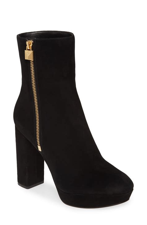 michael kors frenchie platform booties|Michael Michael Kors Frenchie Platform Bootie .